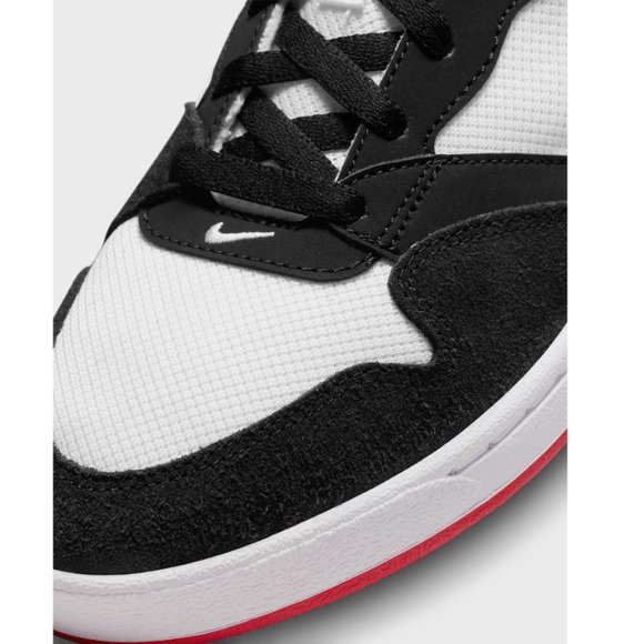 Nike SB Alleyoop Suede Low Top Mens Skate Shoes Black White Red - Picture 8 of 10